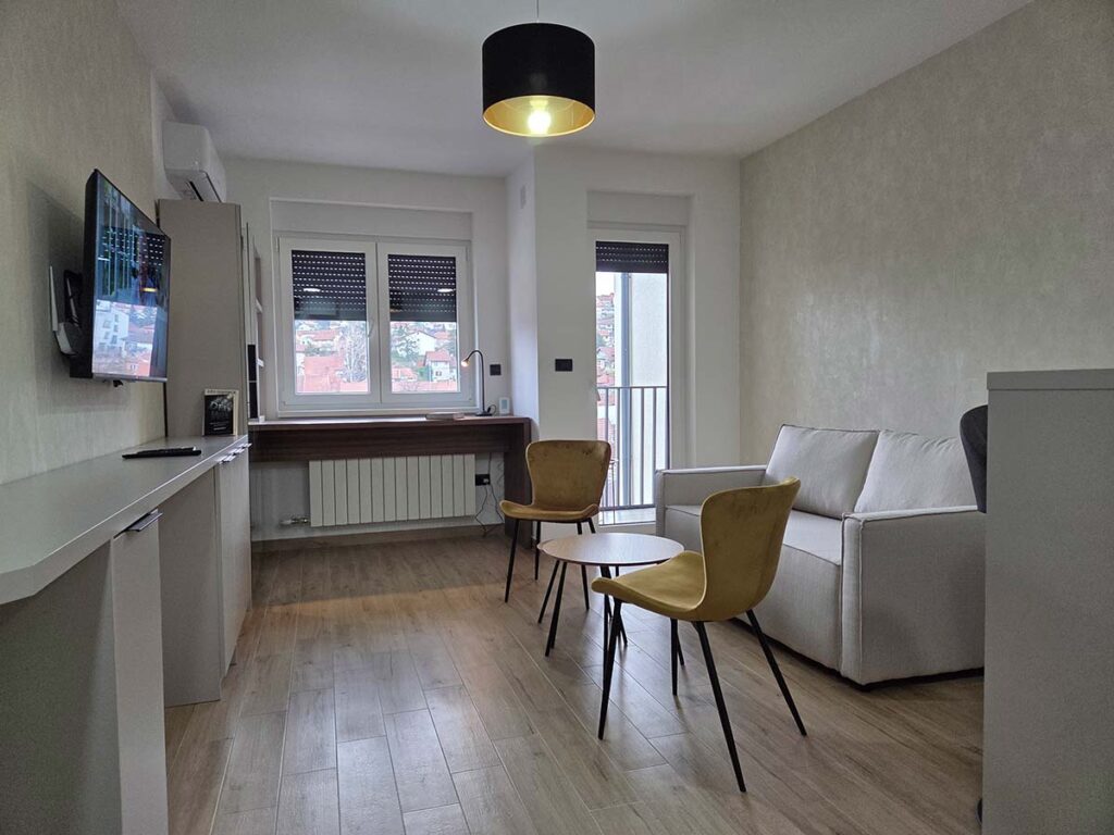 Apartman 30 Valjevo – dnevni boravak i kutak za odmor