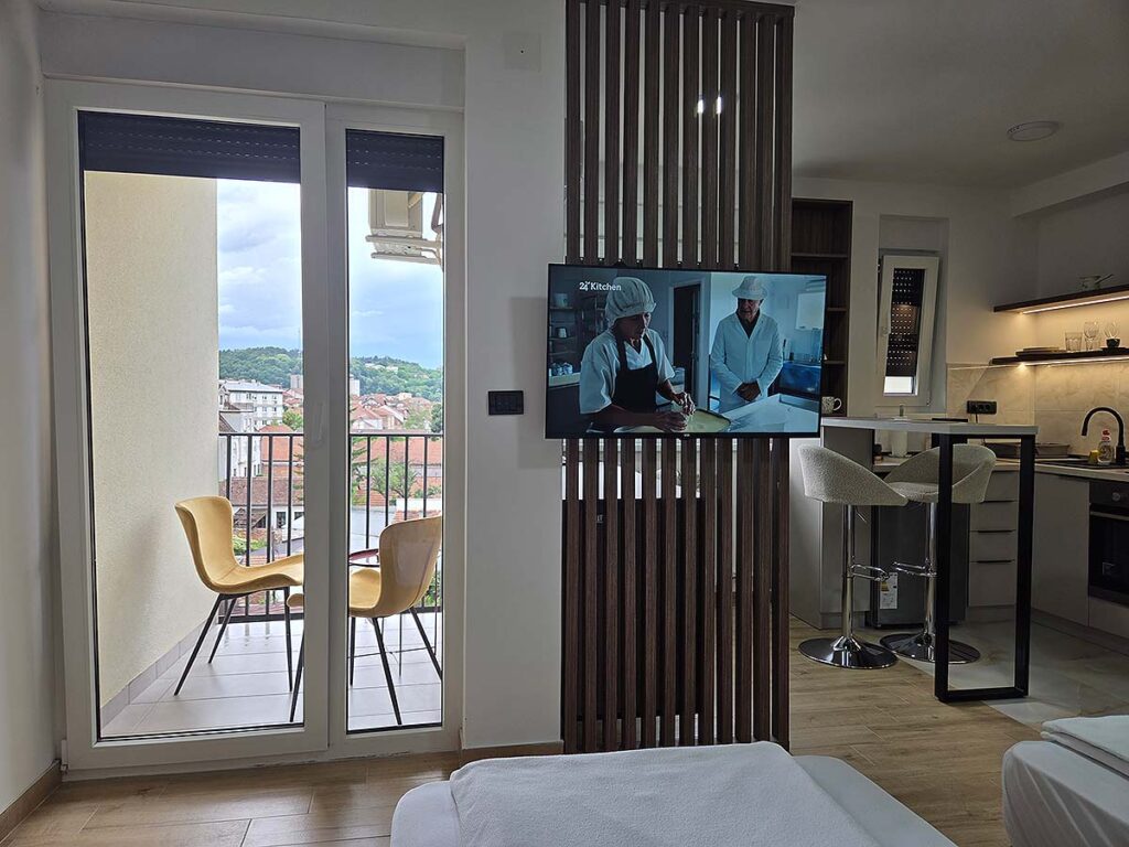 Balkon i Smart TV u Apartmanu 38